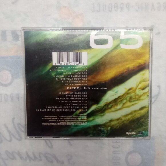 Eiffel 65 – Europop CD (1999) – Includes “Blue (Da Ba Dee)” - Picture 2 of 3